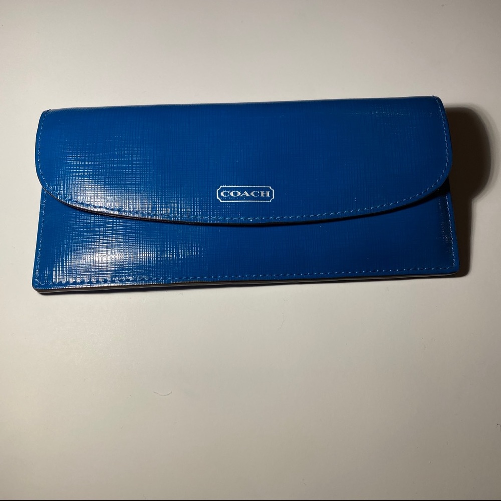 Coach Soft Slim Wallet in Teal #49876